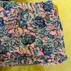 Lilly Pulitzer Pink and Blue Floral Skirt